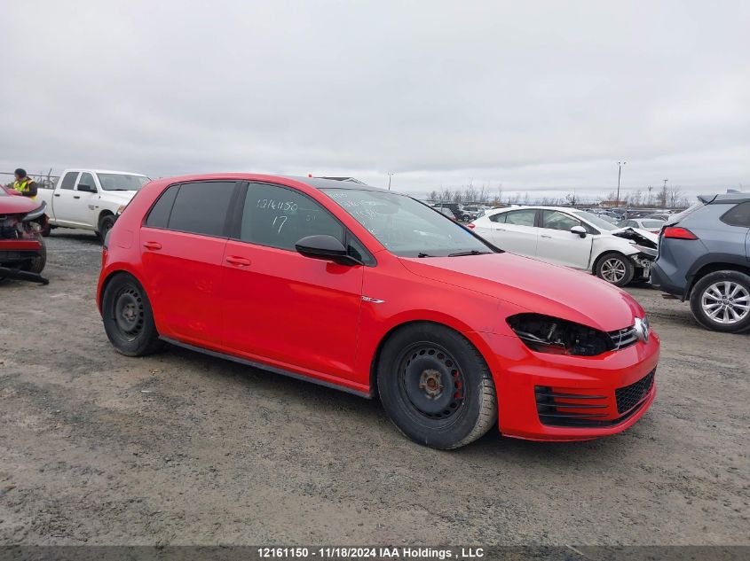 2017 Volkswagen Gti S VIN: 3VW4T7AUXHM051515 Lot: 12161150