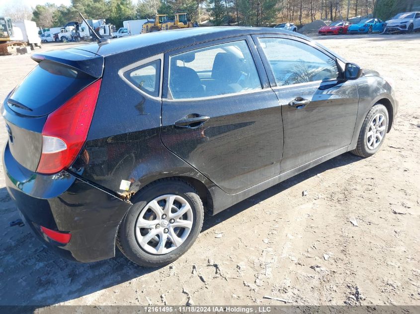 2012 Hyundai Accent Gls/Gs VIN: KMHCT5AE0CU001802 Lot: 12161495