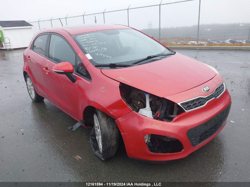 2014 Kia Rio Ex VIN: KNADN5A3XE6934046 Lot: 12161594