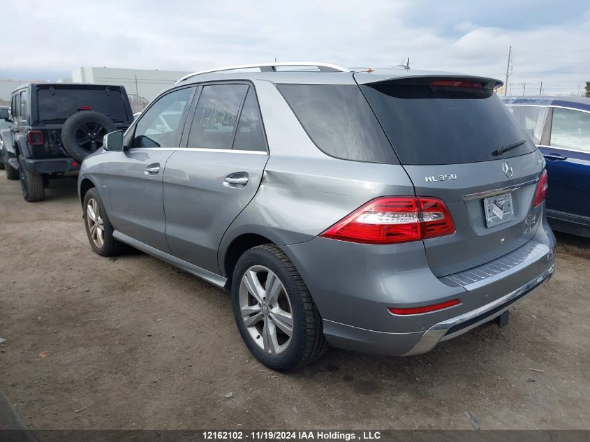 2012 Mercedes-Benz Ml 350 VIN: 4JGDA2EB5CA097629 Lot: 12162102