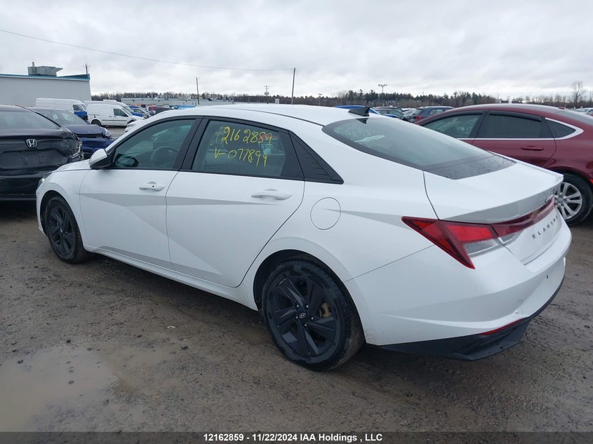 Vin: kmhlm4ag0mu077899, lot: 2519390, hyundai elantra preferred ivt 20213