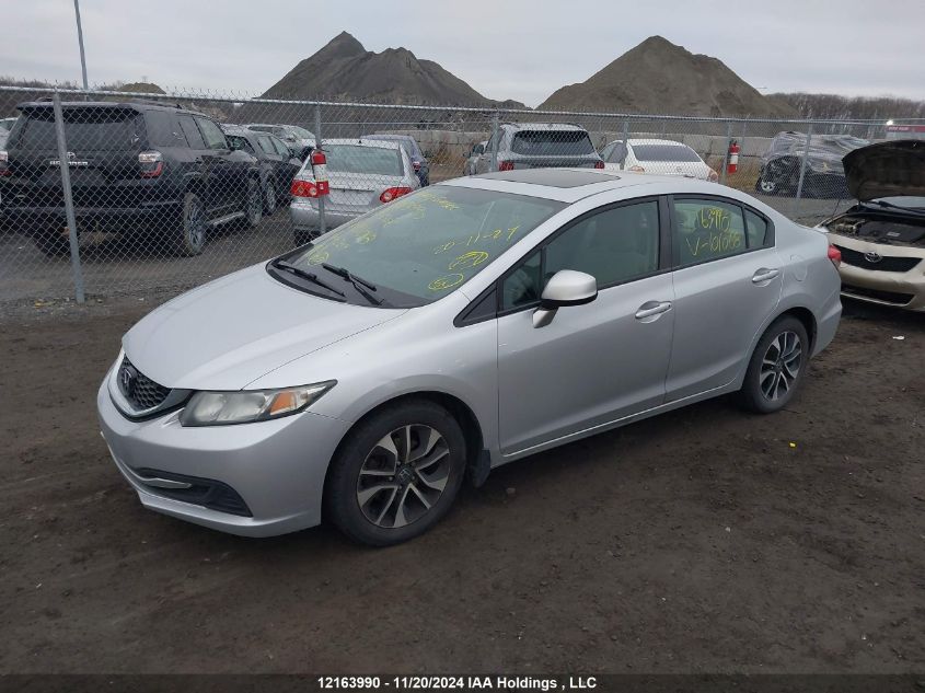 2013 Honda Civic Lx VIN: 2HGFB2F53DH101068 Lot: 12163990