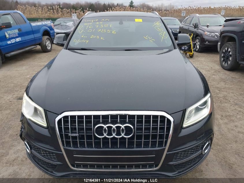 2016 Audi Q5 Technik/S-Line VIN: WA1M7AFP2GA017856 Lot: 12164381