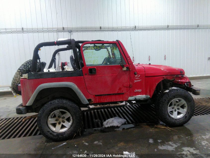 1999 Jeep Tj VIN: 1J4FY19S2XP487694 Lot: 12164630