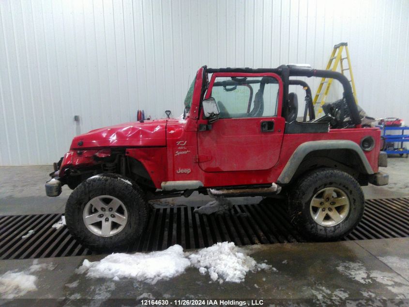 1999 Jeep Tj VIN: 1J4FY19S2XP487694 Lot: 12164630