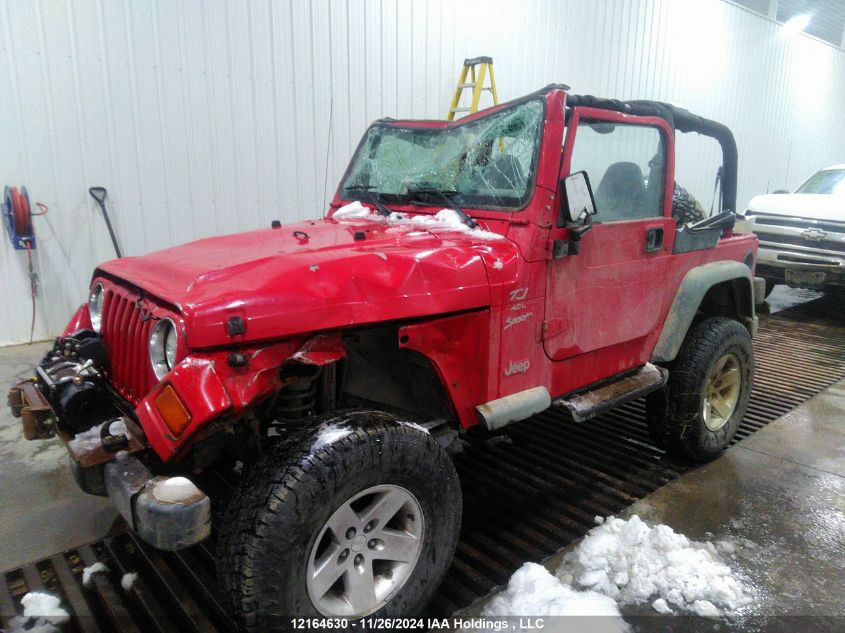 1999 Jeep Tj VIN: 1J4FY19S2XP487694 Lot: 12164630