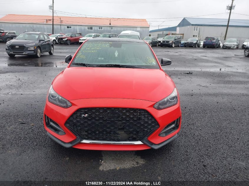 2022 Hyundai Veloster N VIN: KMHT36AH7NU012069 Lot: 12168230