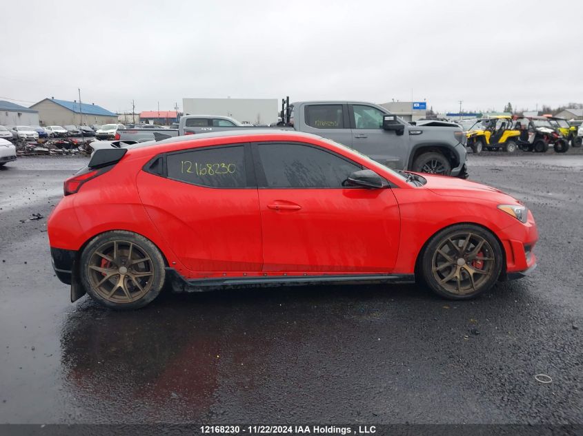 2022 Hyundai Veloster N VIN: KMHT36AH7NU012069 Lot: 12168230