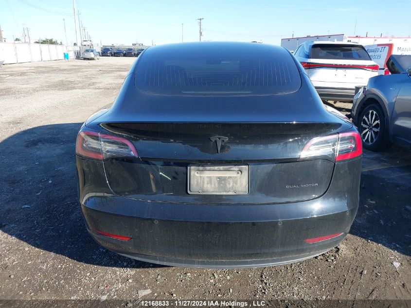 2019 Tesla Model 3 VIN: 5YJ3E1EB3KF393995 Lot: 12168833