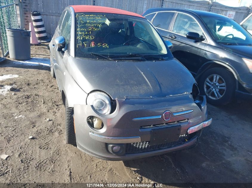 2013 Fiat 500C Lounge VIN: 3C3CFFER1DT542470 Lot: 12170436