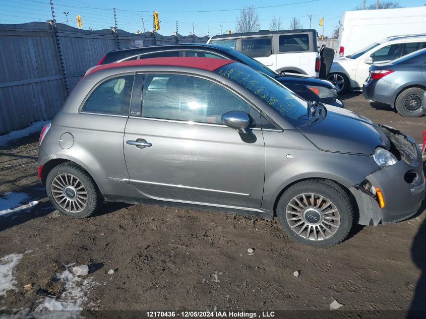 2013 Fiat 500C Lounge VIN: 3C3CFFER1DT542470 Lot: 12170436