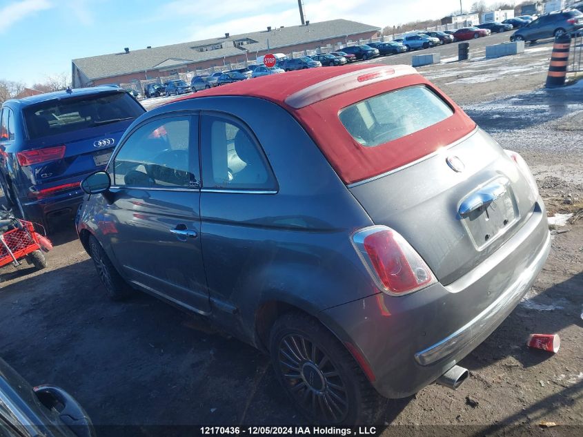 2013 Fiat 500C Lounge VIN: 3C3CFFER1DT542470 Lot: 12170436