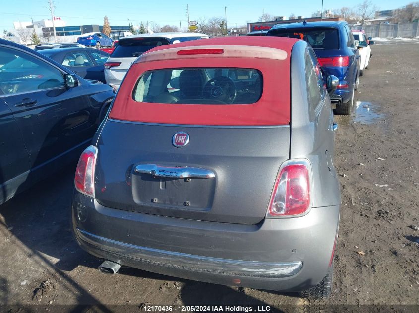 2013 Fiat 500C Lounge VIN: 3C3CFFER1DT542470 Lot: 12170436