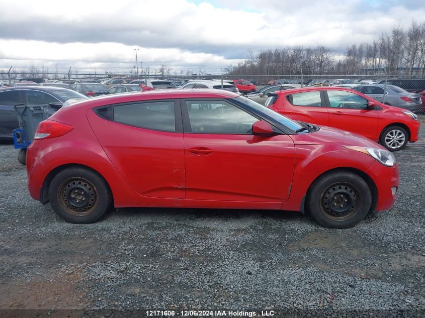 2016 Hyundai Veloster Se VIN: KMHTC6AD0GU297326 Lot: 12171606