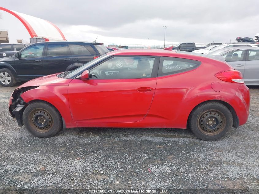 2016 Hyundai Veloster Se VIN: KMHTC6AD0GU297326 Lot: 12171606