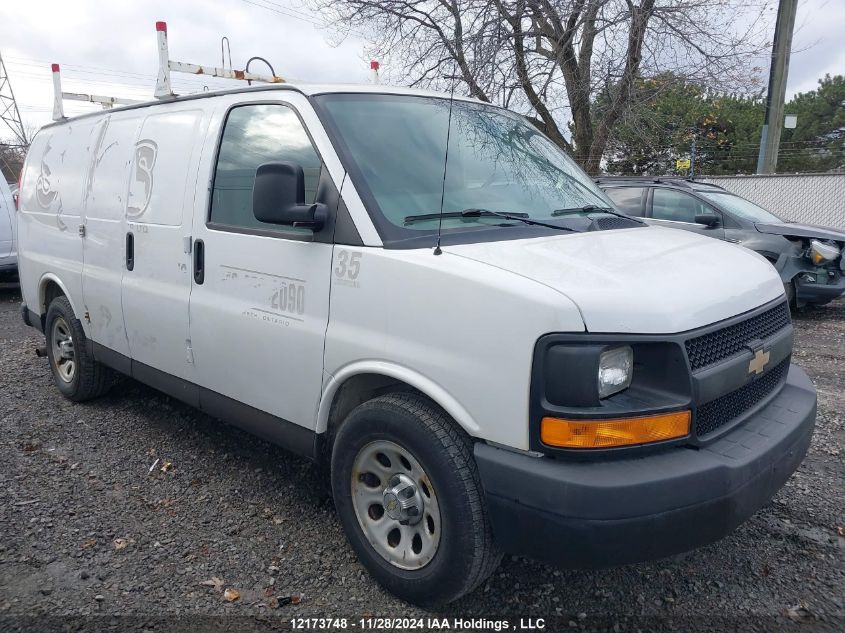 2013 Chevrolet Express 1500 Work Van VIN: 1GCSGAFX6D1110758 Lot: 12173748