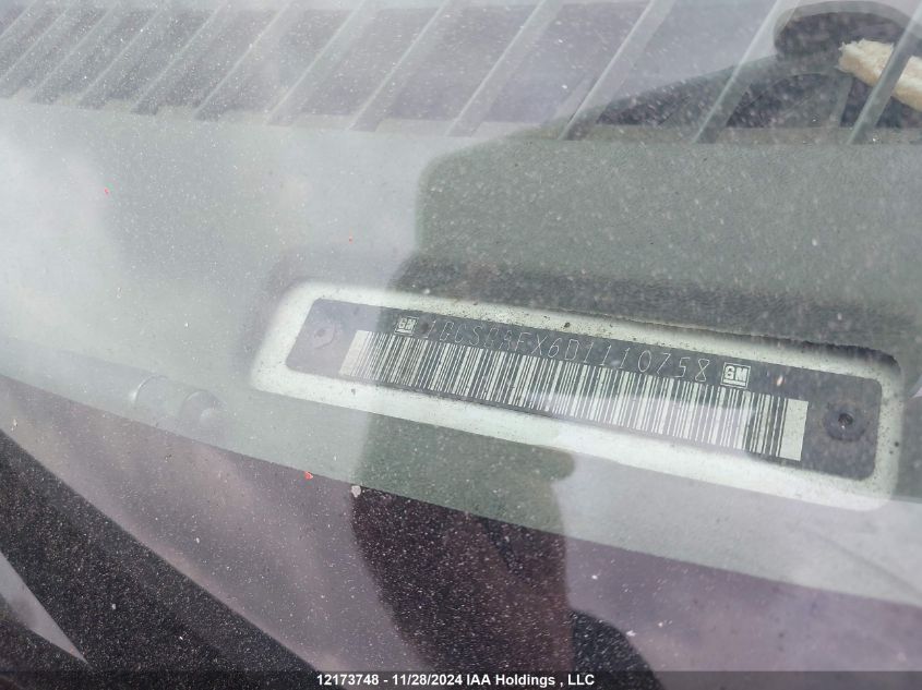 2013 Chevrolet Express 1500 Work Van VIN: 1GCSGAFX6D1110758 Lot: 12173748