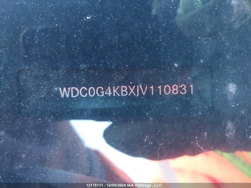 Auction sale of the 2018 Mercedes Benz GLC , vin: WDC0G4KBXJV110831, lot number: 12175111