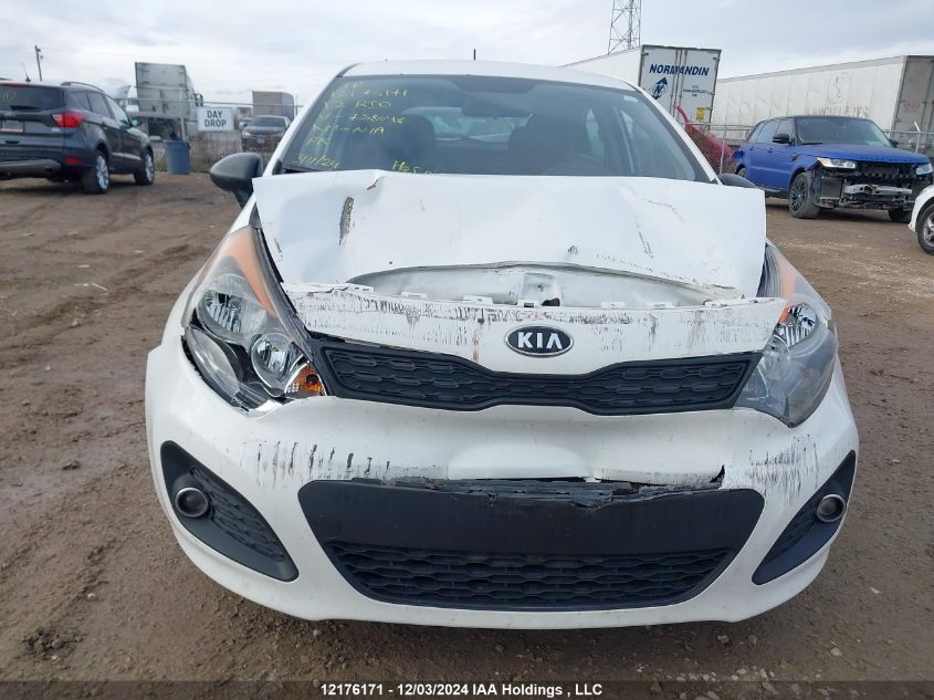 2012 Kia Rio VIN: KNADM5A3XC6758048 Lot: 12176171