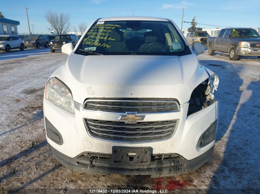 2016 Chevrolet Trax VIN: 3GNCJKSB5GL189981 Lot: 12176432