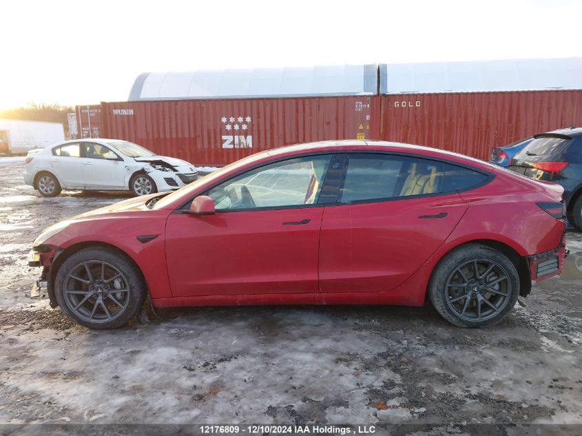 2022 Tesla Model 3 VIN: 5YJ3E1EB9NF114053 Lot: 12176809