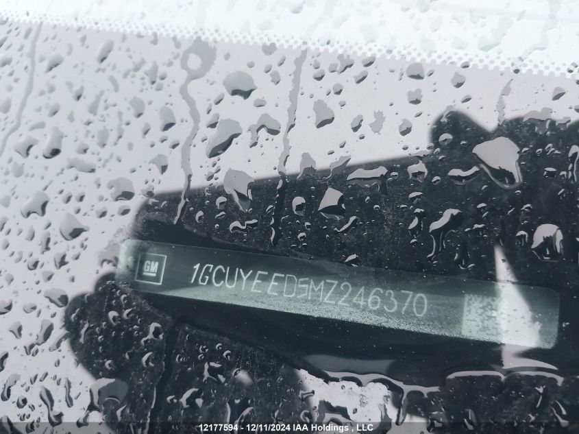 2021 Chevrolet Silverado 1500 VIN: 1GCUYEED5MZ246370 Lot: 12177594