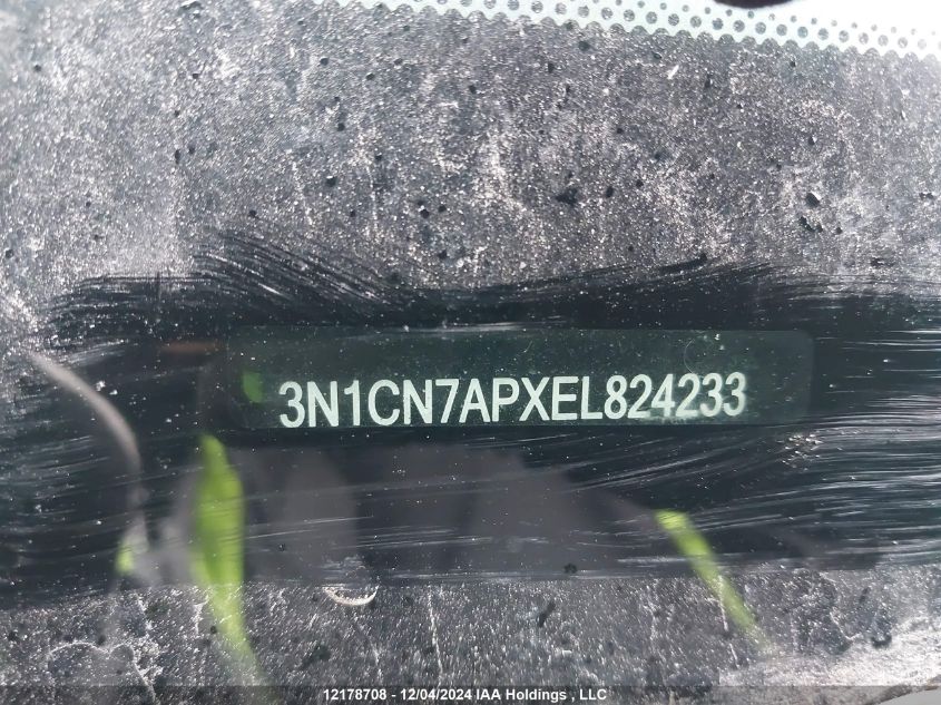 2014 Nissan Versa VIN: 3N1CN7APXEL824233 Lot: 12178708