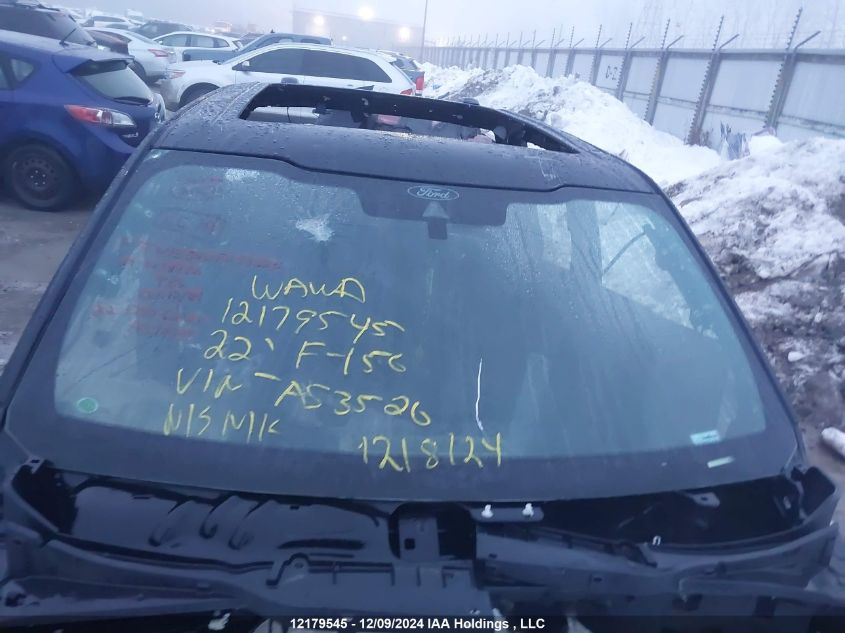 2022 Ford F-150 Lariat VIN: 1FTFW1E54NFA53520 Lot: 12179545