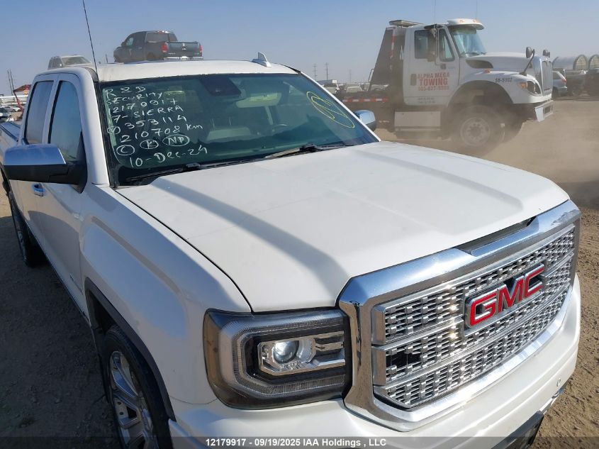 2017 GMC Sierra 1500 VIN: 3GTU2PEJ6HG353114 Lot: 12179917