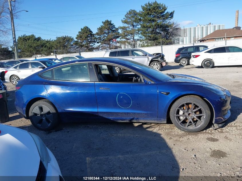 2022 Tesla Model 3 VIN: 5YJ3E1EA9NF258452 Lot: 12180344