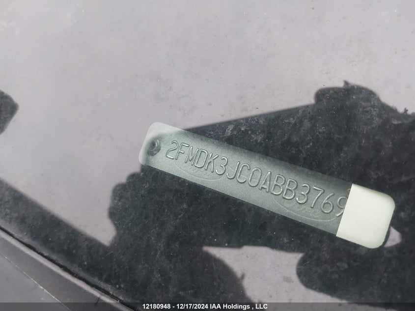 2010 Ford Edge VIN: 2FMDK3JC0ABB37697 Lot: 12180948