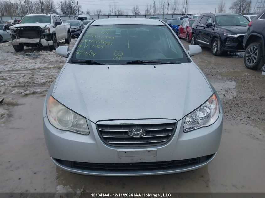 2009 Hyundai Elantra VIN: KMHDU45DX9U647886 Lot: 12184144