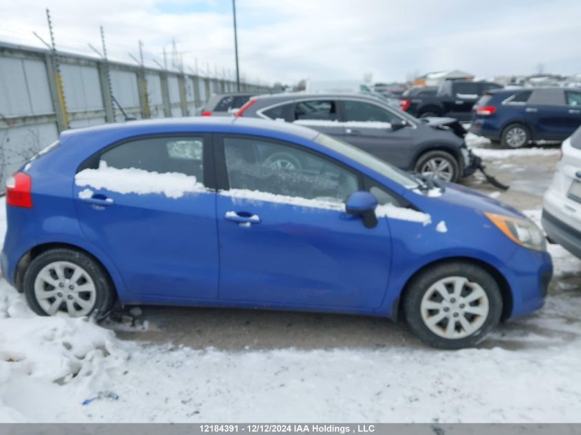 2013 Kia Rio VIN: KNADM5A34D6873827 Lot: 12184391