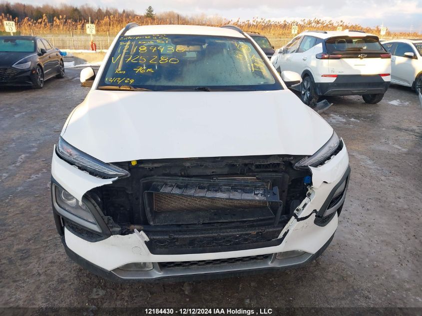 2021 Hyundai Kona Sel VIN: KM8K2CAA9MU725280 Lot: 12184430