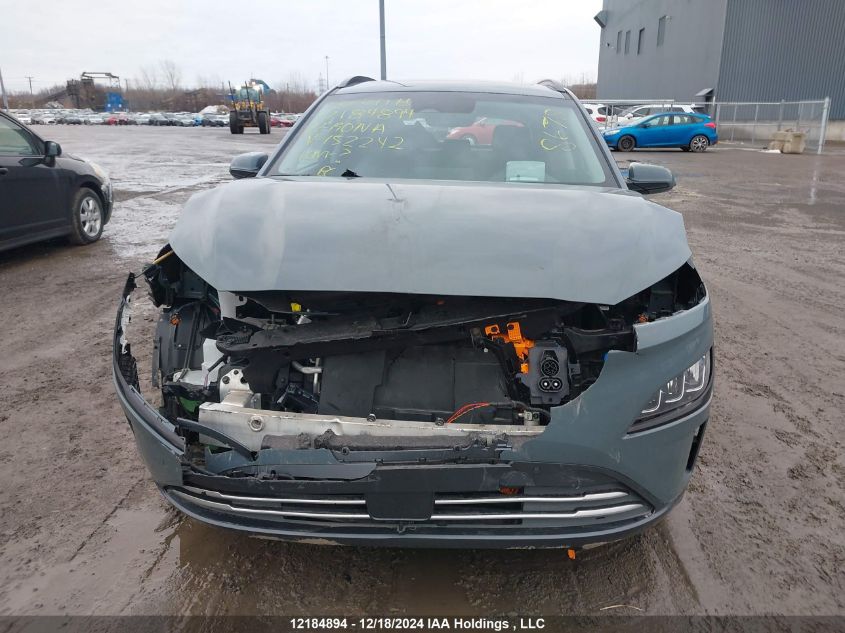 2022 Hyundai Kona Sel VIN: KM8K33AG2NU152242 Lot: 12184894