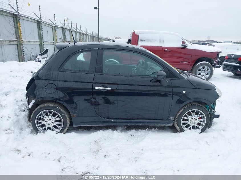 2013 Fiat 500 VIN: 3C3CFFBR0DT663012 Lot: 12185722