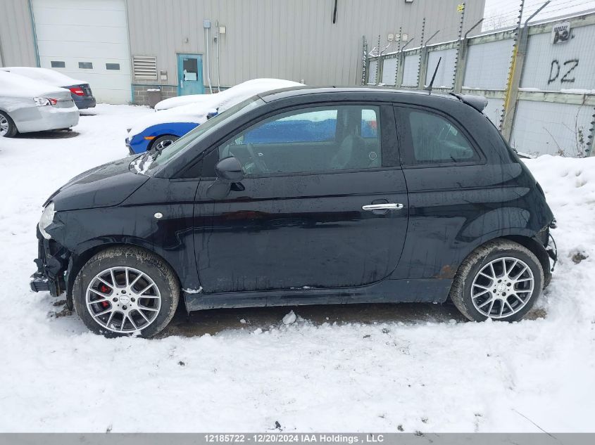 2013 Fiat 500 VIN: 3C3CFFBR0DT663012 Lot: 12185722