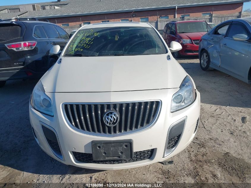 2012 Buick Regal Gs VIN: 2G4GV5GV3C9125451 Lot: 12186090