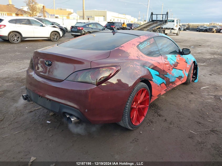 2012 Hyundai Genesis Coupe 2.0T VIN: KMHHT6KD4CU074270 Lot: 12187195