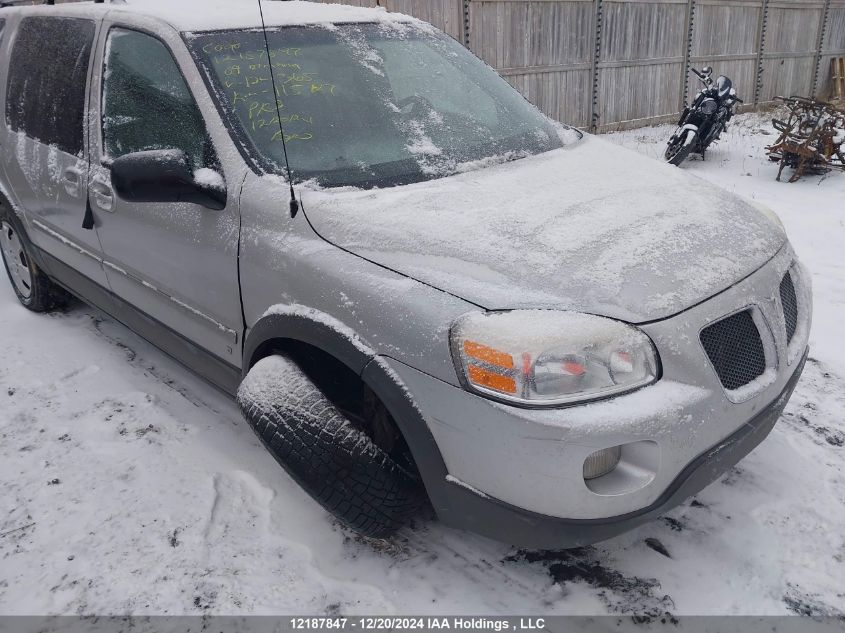 2009 Pontiac Montana Sv6 Sv6 VIN: 1GMDV23159D124365 Lot: 12187847