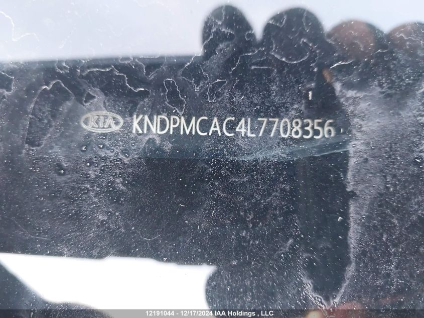 2020 Kia Sportage VIN: KNDPMCAC4L7708356 Lot: 12191044