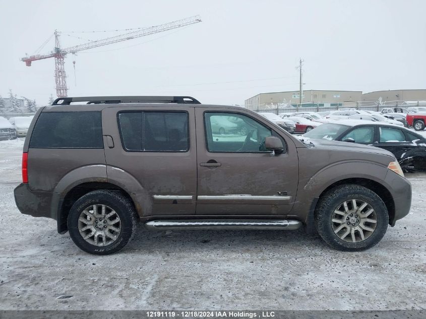 2008 Nissan Pathfinder Le/Se VIN: 5N1BR18B08C612635 Lot: 12191119