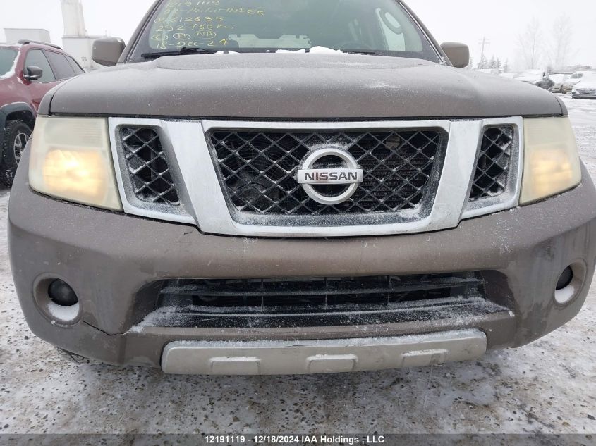 2008 Nissan Pathfinder Le/Se VIN: 5N1BR18B08C612635 Lot: 12191119