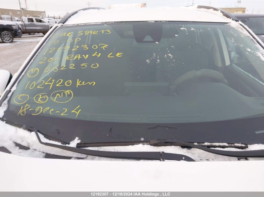 2020 Toyota Rav4 Le VIN: 2T3B1RFV3LC062250 Lot: 12192307