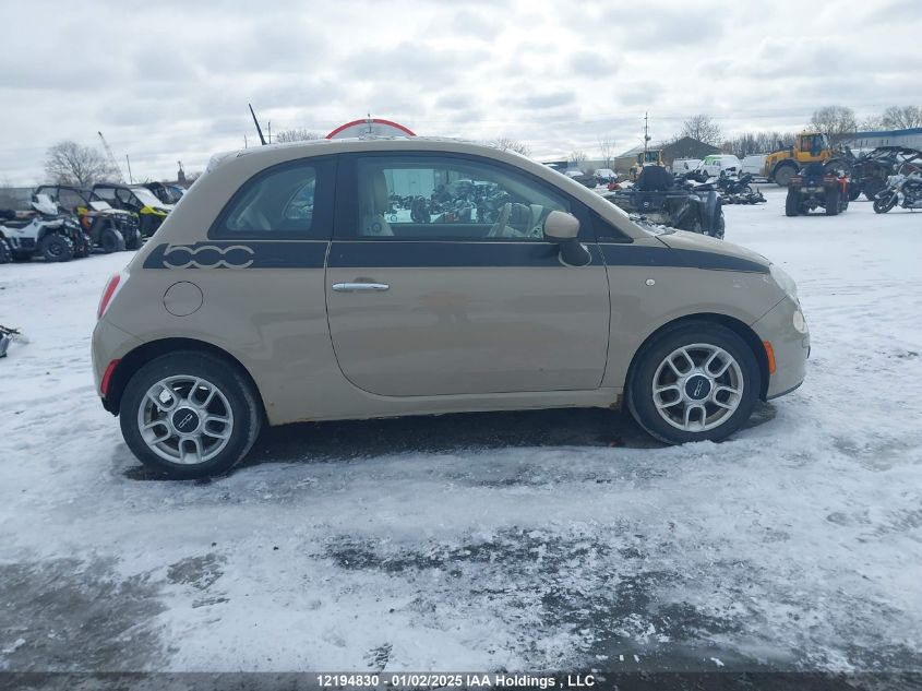 2012 Fiat 500 VIN: 3C3CFFAR5CT101851 Lot: 12194830