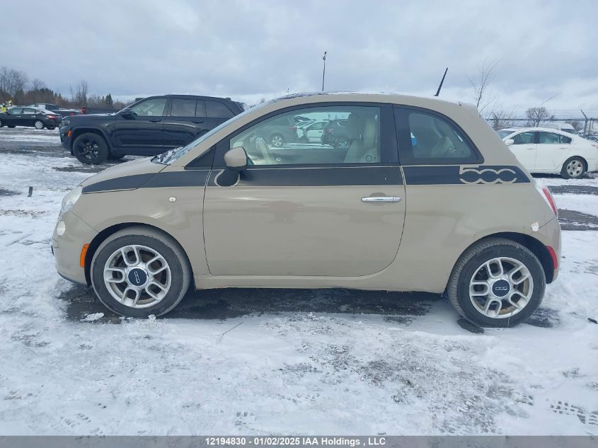 2012 Fiat 500 VIN: 3C3CFFAR5CT101851 Lot: 12194830