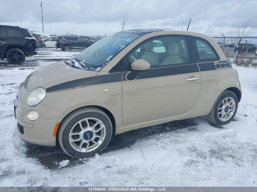 2012 Fiat 500 VIN: 3C3CFFAR5CT101851 Lot: 12194830