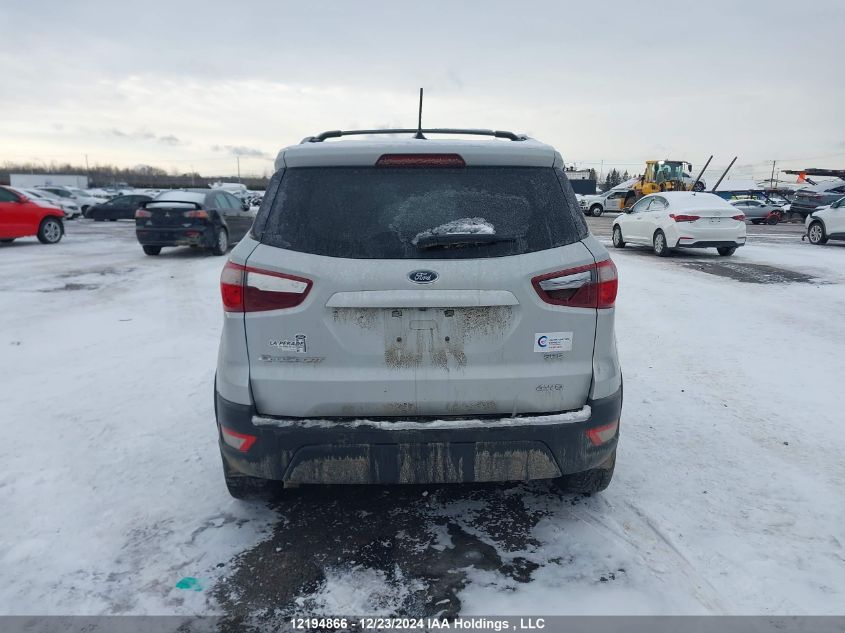 2018 Ford Ecosport Ses VIN: MAJ6P1CL8JC228500 Lot: 12194866