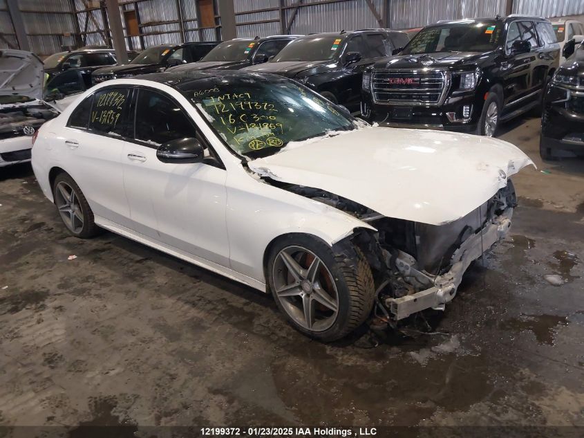 2016 Mercedes-Benz C 300 4Matic VIN: 55SWF4KB8GU131959 Lot: 12199372