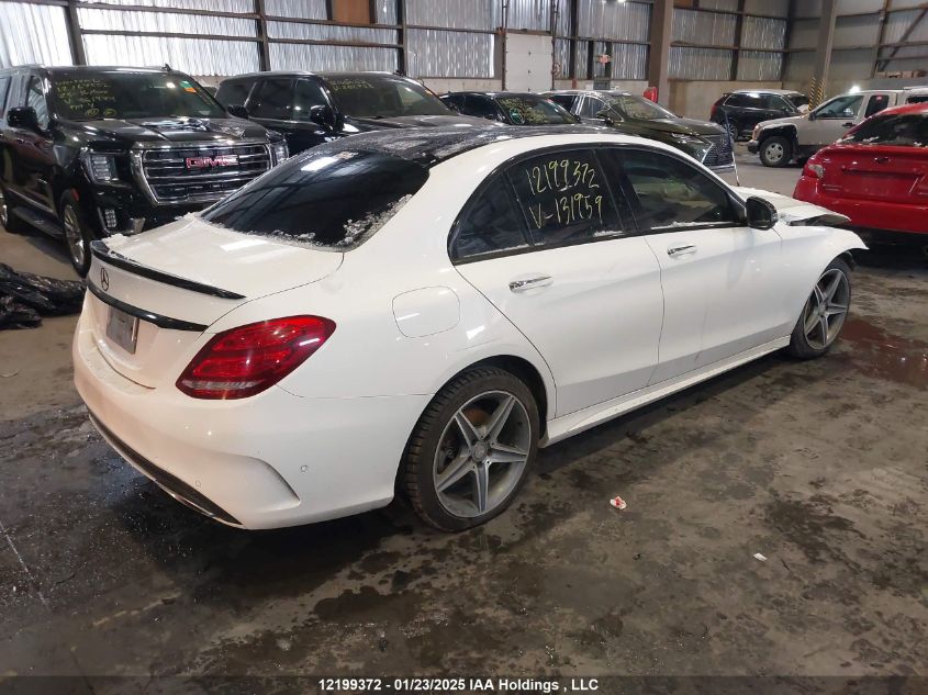 2016 Mercedes-Benz C 300 4Matic VIN: 55SWF4KB8GU131959 Lot: 12199372